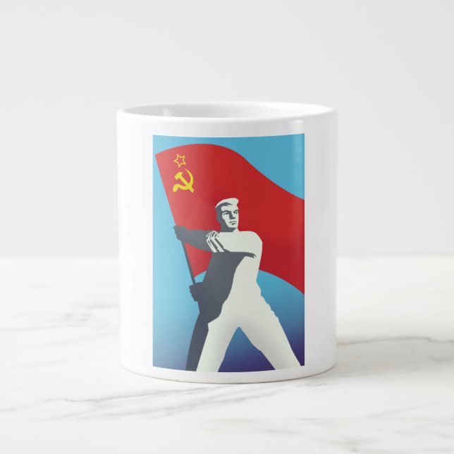 Sovjetisk reseposters jumbo mugg (Framsidan)