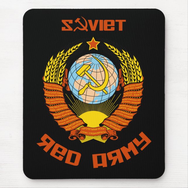 Sovjetisk röd armévapensköld musmatta (Framsidan)