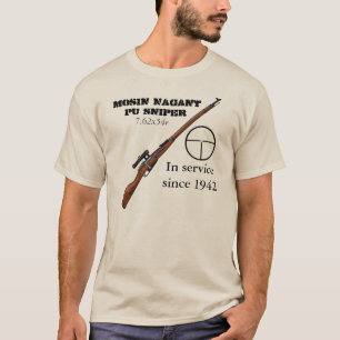 Sovjetisk rysk Mosin Nagant prickskyttskjorta T-shirt