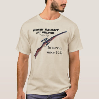 Sovjetisk rysk Mosin Nagant prickskyttskjorta T-shirt