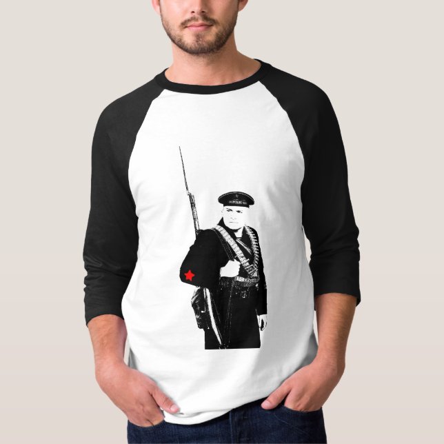 Sovjetisk sjö- skjorta för infanteri WW2 Tee (Framsida)