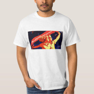 Sovjetisk skjorta för utrymmepropagandaaffisch t shirt