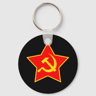 Sovjetisk stjärna KeyChain Nyckelring
