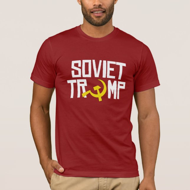Sovjetisk trumf -- Anti-Trumf design - - vit - Tee (Framsida)