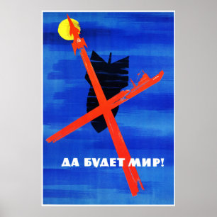 Sovjetisk utrymmepropagandaaffisch poster
