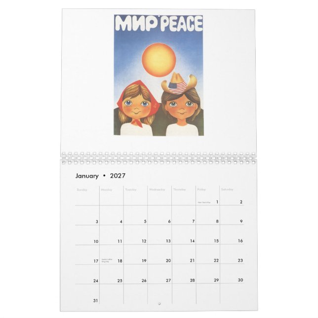 Sovjetiska affischer kalender (Jan 2027)