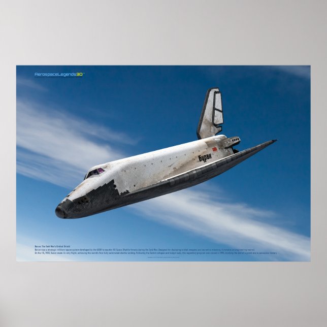 Sovjetiska Buran: Atmosfärisk flygning Poster (Framsidan)