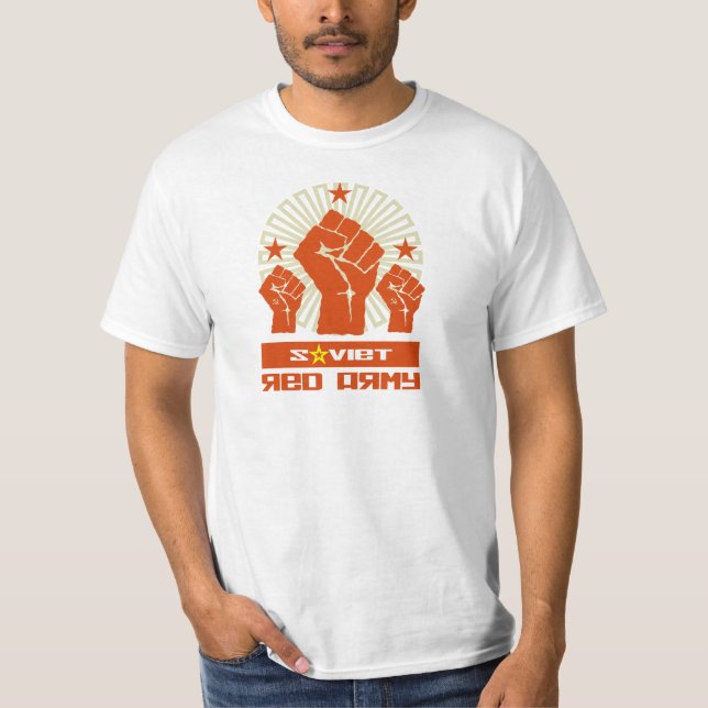 Sovjetiska röda nävar för armé 3 t-shirt (Framsida)