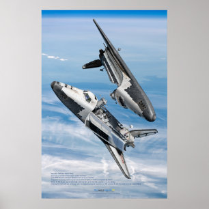 Sovjetiskt Buran-Rymdfärja Rendez-vous Affisch