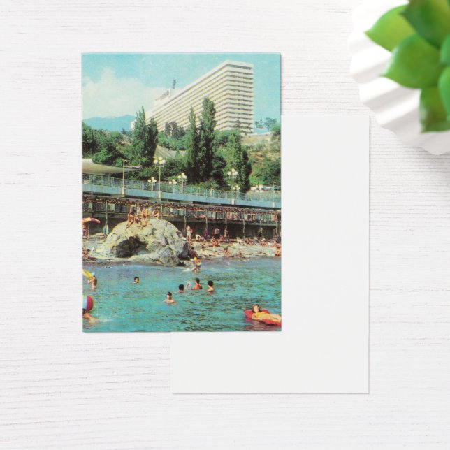 Sovjetkort Hotel Yalta (1979) Visitkort (Skivbord)