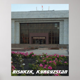Sovjetmuseet, Bishkek Frunze, Kirgizistan Poster