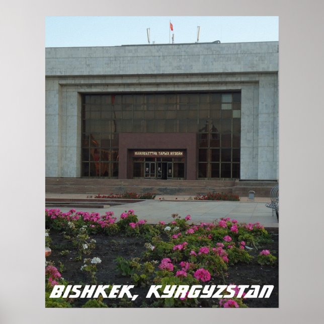 Sovjetmuseet, Bishkek Frunze, Kirgizistan Poster (Framsidan)