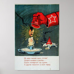 Sovjetpropaganda mot nazism poster