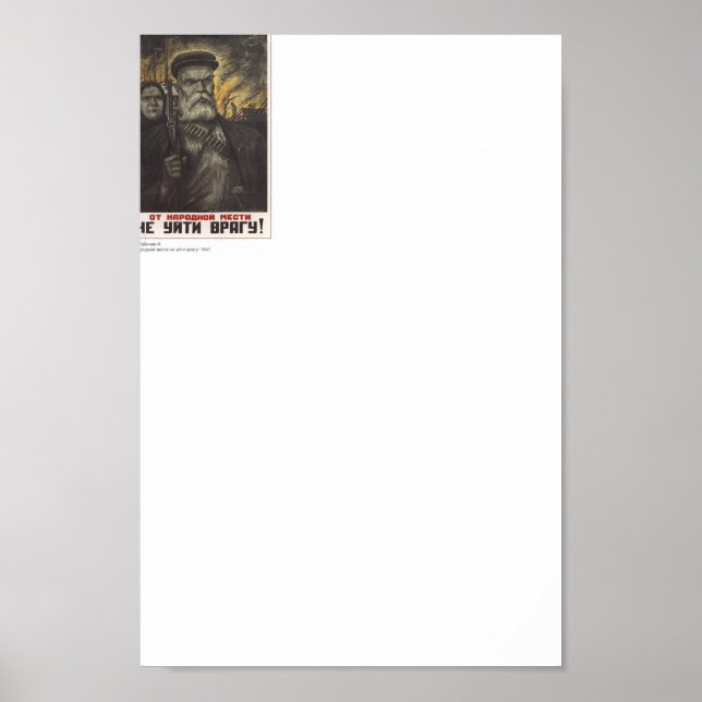 Sovjetpropaganda Poster (Framsidan)