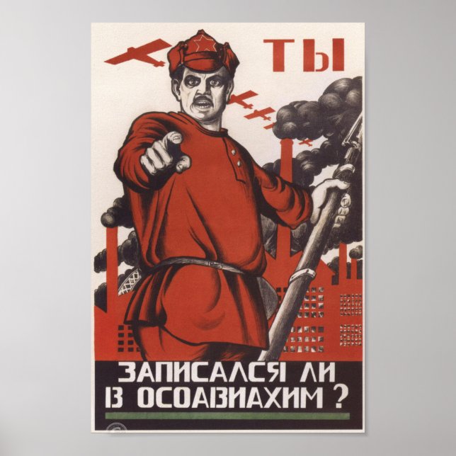 Sovjetpropaganda Poster (Framsidan)