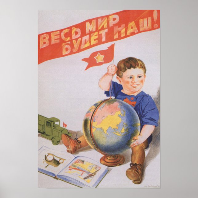 Sovjetpropaganda Poster (Framsidan)