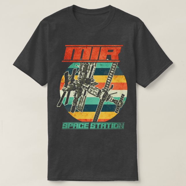 Sovjetrymden Station Mir 2 T Shirt (Design framsida)