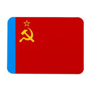Sovjetryska flaggan, USSR, CCCP, kommunism, Lenin Magnet