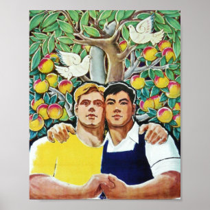 Sovjetsamarbetet i Sino Poster