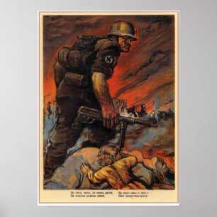 Sovjetunionen 1942 års Sovjetpropaganda Poster