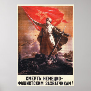 Sovjetunionen 1944 års Sovjetpropaganda Poster