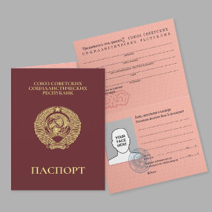Sovjetunionen 1991 pass kort