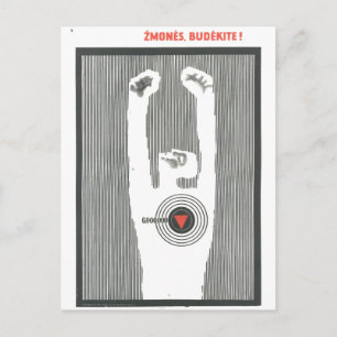 Sovjetunionen CCCP Kalla kriget Propagandaaffische Vykort