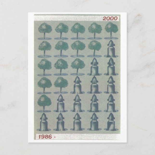 Sovjetunionen CCCP Kalla kriget Propagandaaffische Vykort (Framsida)