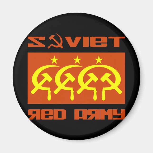 Sovjetunionen CCCP Red Army Magnet (Framsidan)