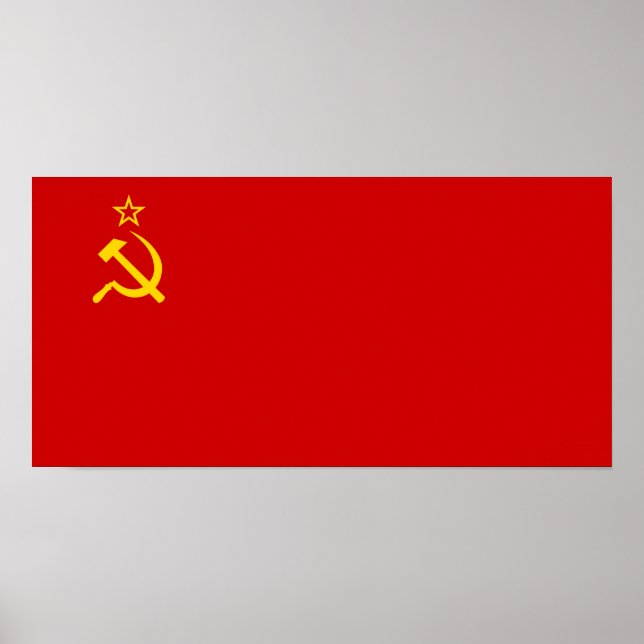 Sovjetunionen Flagga Poster (Framsidan)