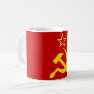 Sovjetunionen Flagga - Sovjetunionens Flagga Kaffemugg