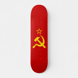 Sovjetunionen Flagga - Sovjetunionens Flagga Mini Skateboard Bräda 18,5 Cm
