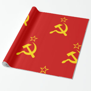 Sovjetunionen Flagga - Sovjetunionens Flagga Presentpapper