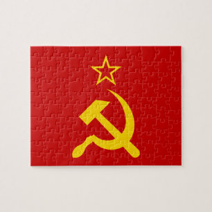 Sovjetunionen Flagga - Sovjetunionens Flagga Pussel