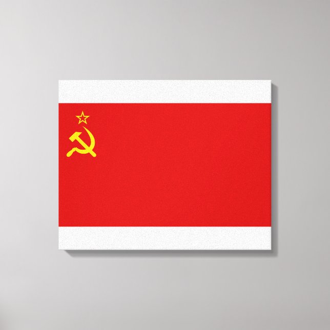 Sovjetunionen i det kommunistiska Ryssland-Flagga Canvastryck (Framsida)