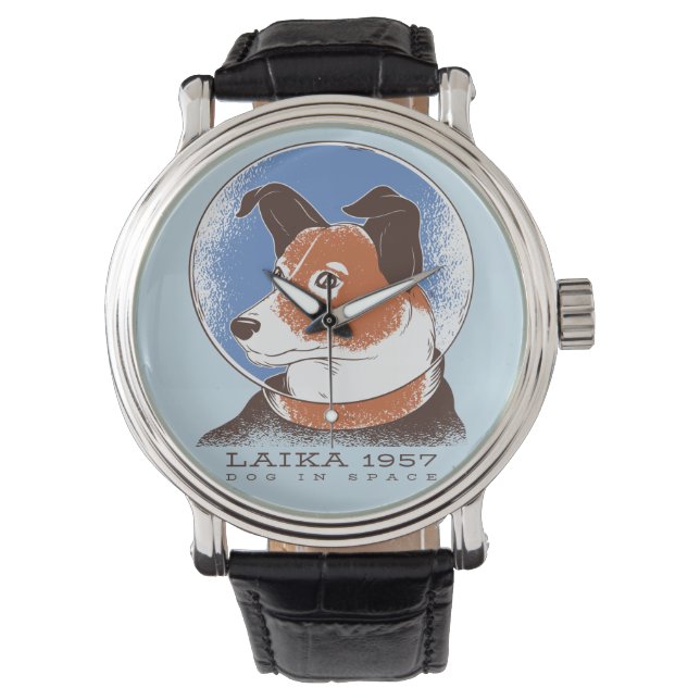 Sovjetunionen i Laika 1957 års Hund Armbandsur (Framsida)