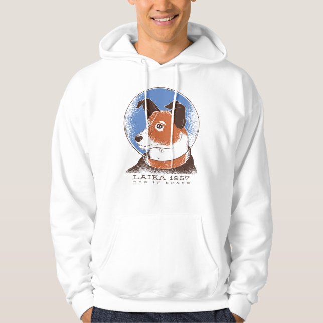 Sovjetunionen i Laika 1957 års Hund Hoodie (Framsida)