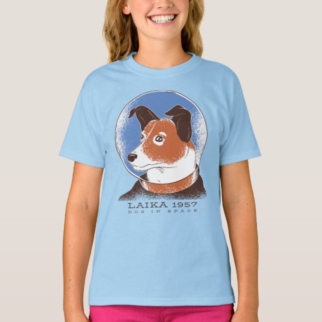 Sovjetunionen i Laika 1957 års Hund T Shirt (Framsida)