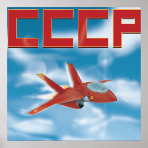 Sovjetunionen Jet Fighter Poster