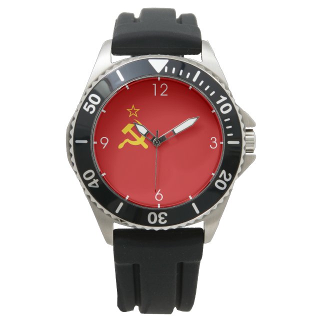 Sovjetunionen (kommunistisk Hammer och sickle) Armbandsur (Framsida)