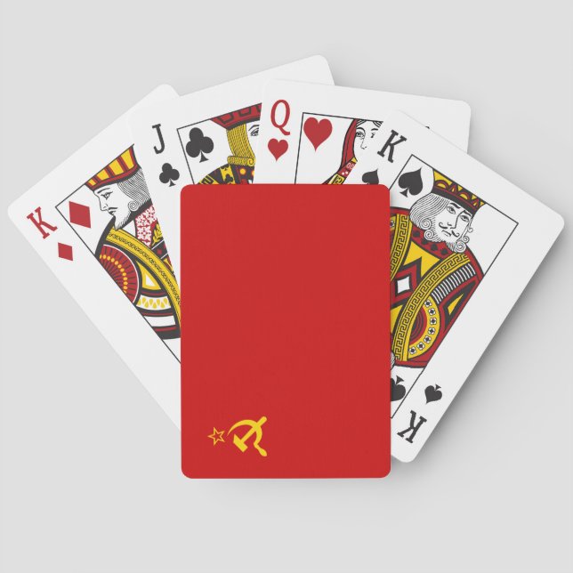 Sovjetunionen (kommunistisk Hammer och sickle) Casinokort (Baksidan)