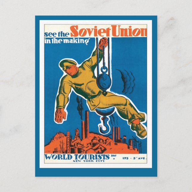 Sovjetunionen, Ryssland Vykort (Framsida)