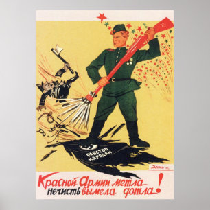 Sovjetunionen Sovjetpropaganda 1945 Poster