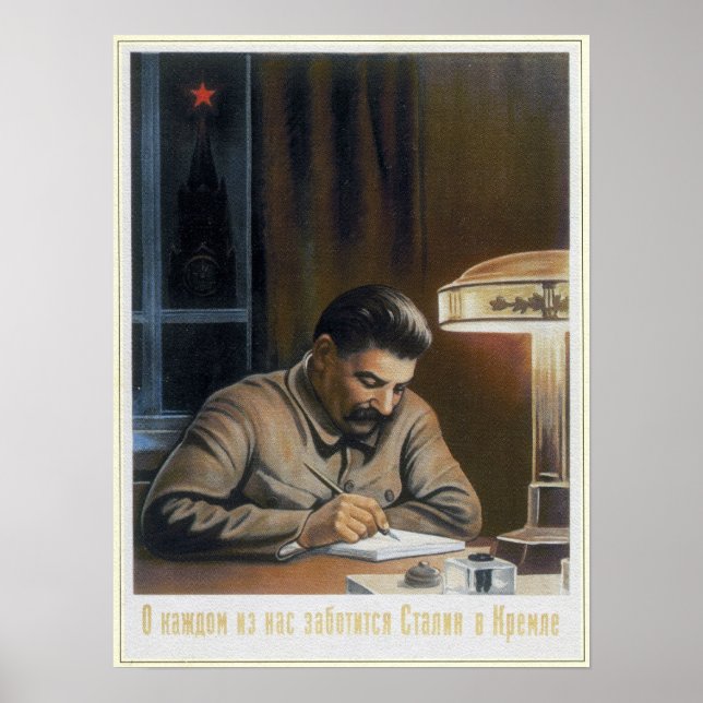 Sovjetunionen Stalin 1940 Poster (Framsidan)