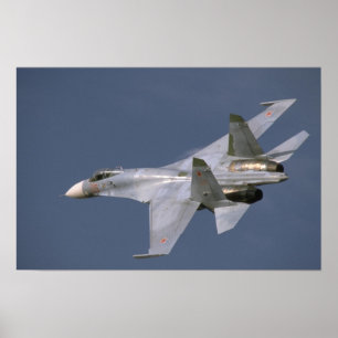 Sovjetunionen SU-27 under flygning Poster