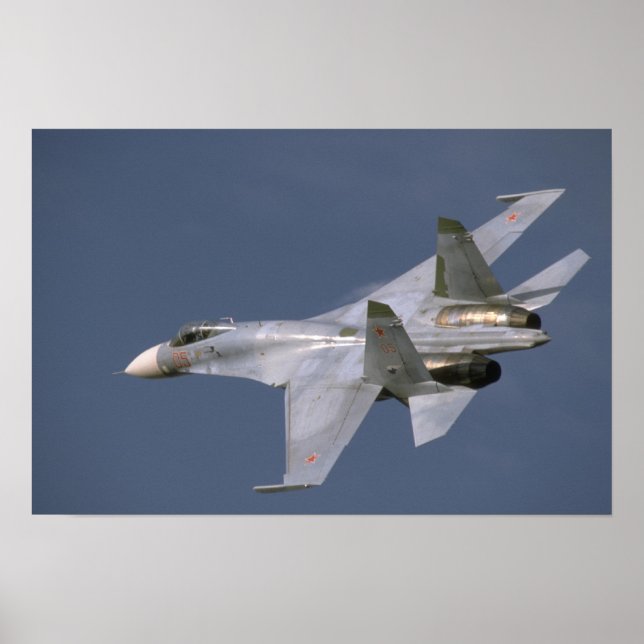 Sovjetunionen SU-27 under flygning Poster (Framsidan)