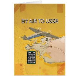 Sovjetunionen Vintage resor Poster. Hälsningskort