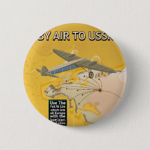 Sovjetunionen Vintage resor Poster. Knapp