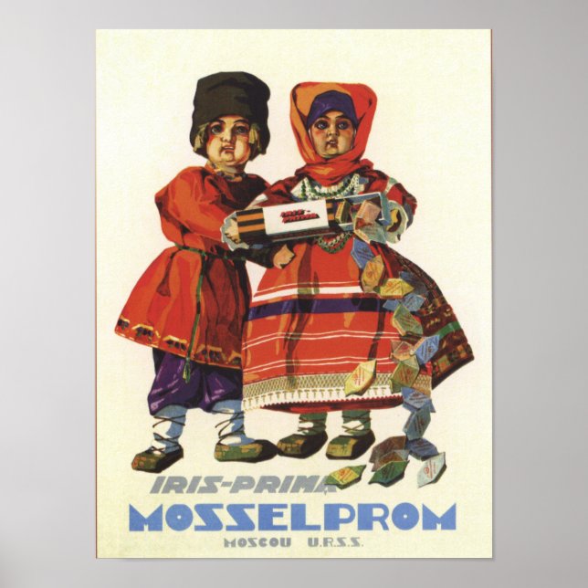 Sovjetunionens affy-reklam poster (Framsidan)