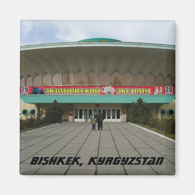 Sovjetunionens arkitektur - Bishkek, Kirgizistan Magnet (Framsidan)